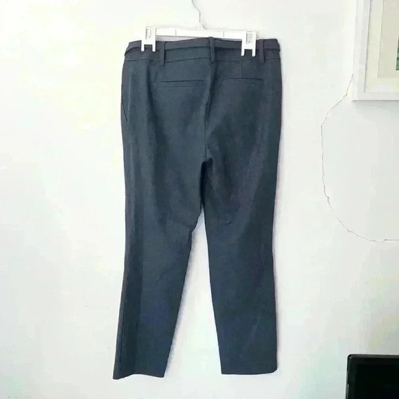 Loft Blue Dress Pants Capris Preppy Office Straight Leg Low Rise Petite 0 XS - Picture 2 of 11